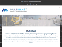 Tablet Screenshot of multiblastflooring.com.au